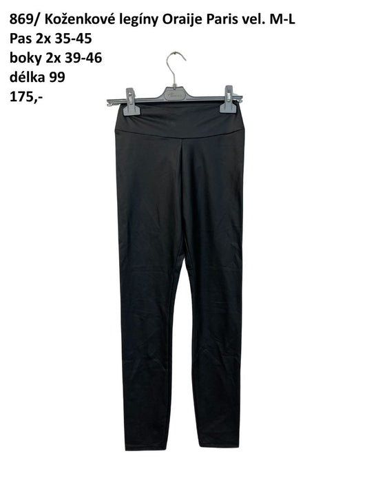 Koženkové legíny Oraije Paris vel. M/L
