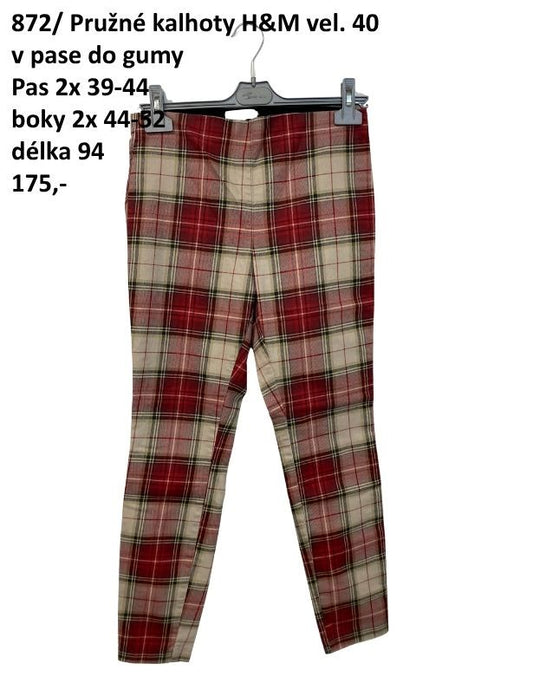 Pružné kalhoty H&M vel. 40