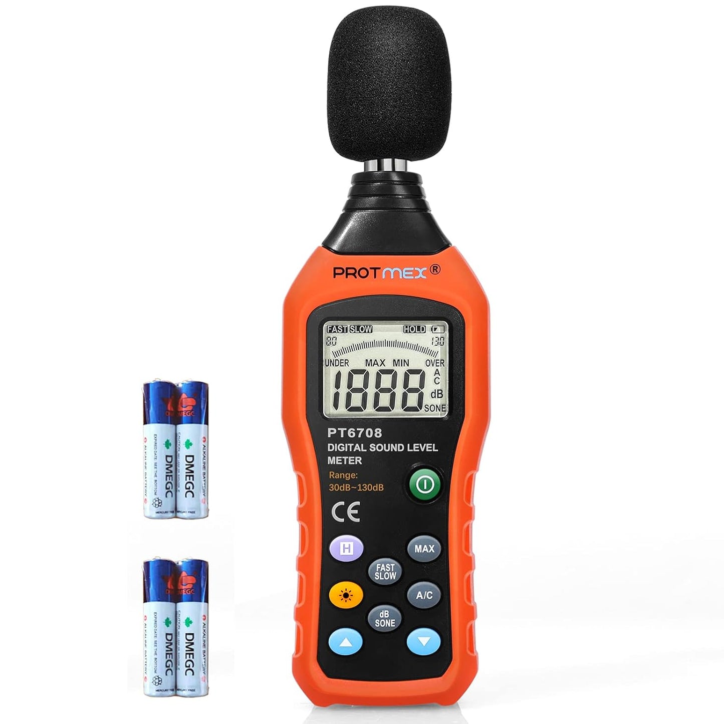 Měřič hladiny zvuku 30-130dB Peakmeter PM6708
