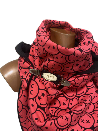 Handmade šátkošála - smajlíci