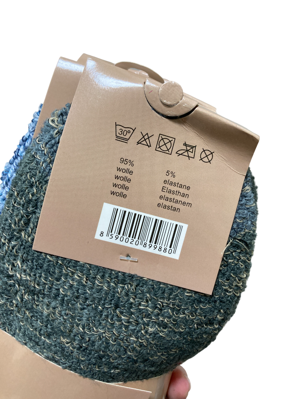 3 páry Vlněné ponožky Natur Alpaka