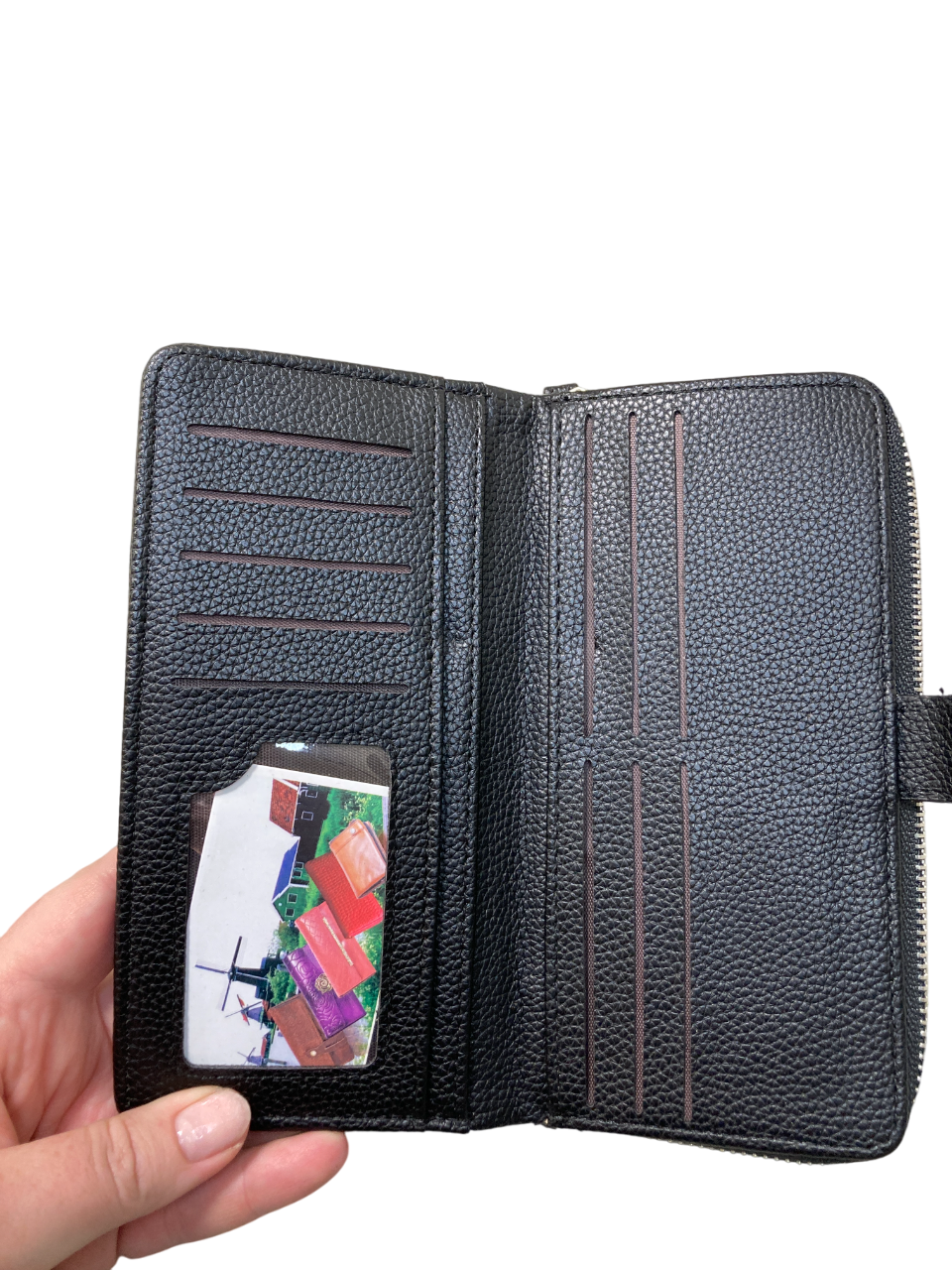 Dámská  peněženka s organizérem - černá