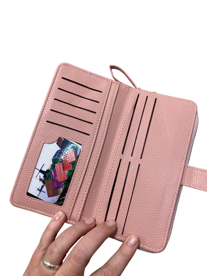 Dámská  peněženka s organizérem - pudrová