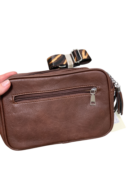 Dámská crossbody kabelka - hnědá